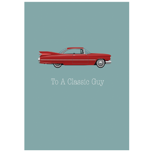 Classic Guy Greeting Card - ModLoungePaperCompany