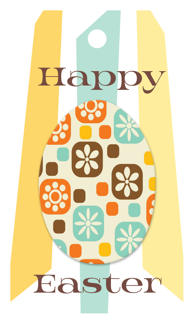 Mod Egg Easter Gift Tag - ModLoungePaperCompany