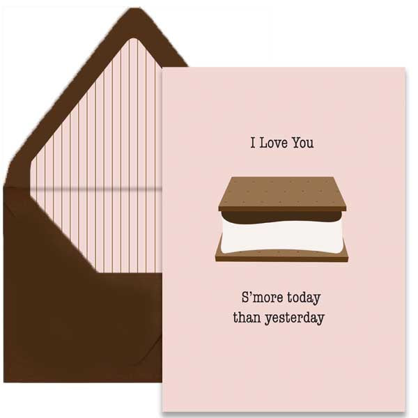 I Love You S'more Greeting Card - ModLoungePaperCompany