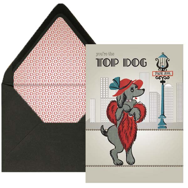 Top Dog Greeting Card - Female - ModLoungePaperCompany