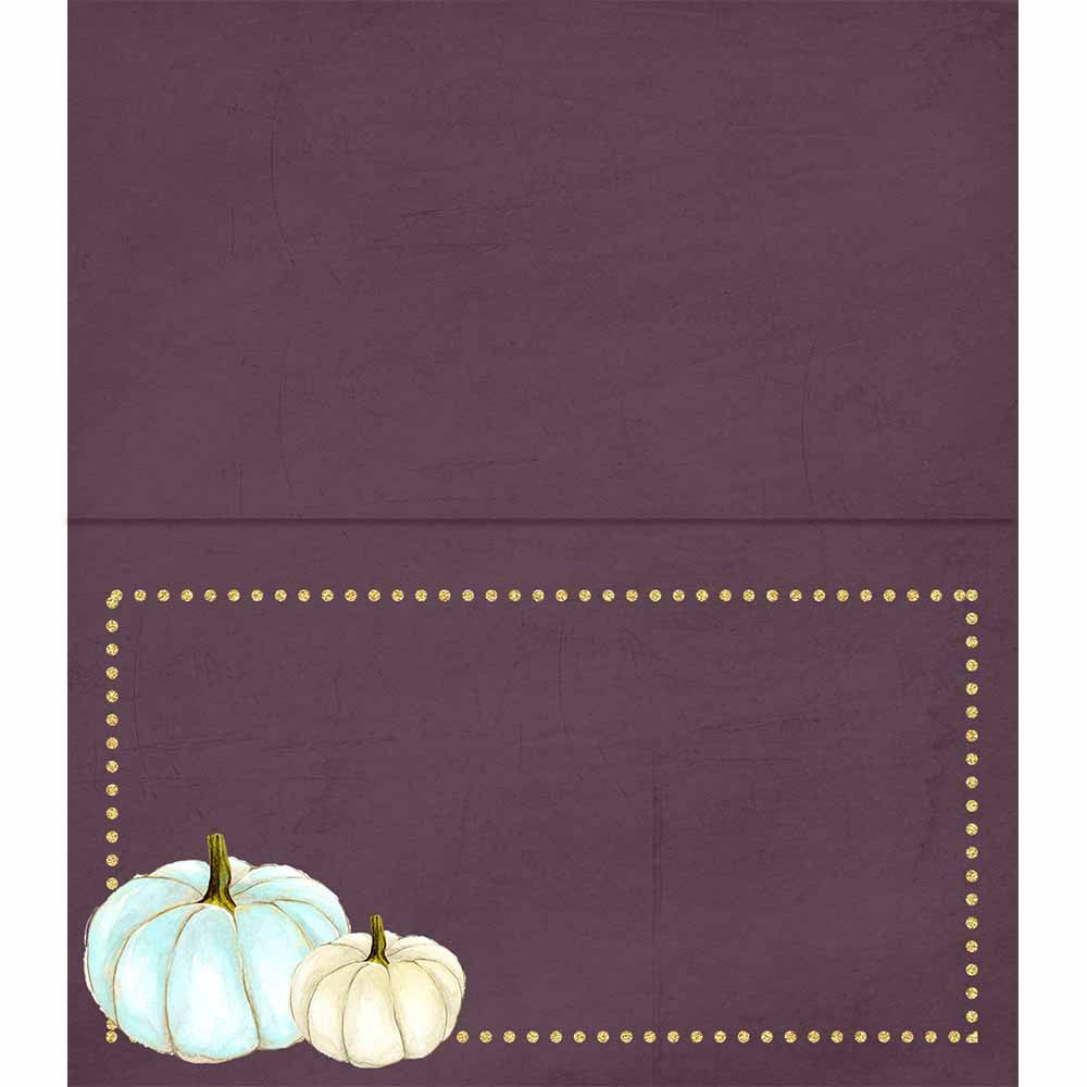 White Pumpkin Place cards - ModLoungePaperCompany