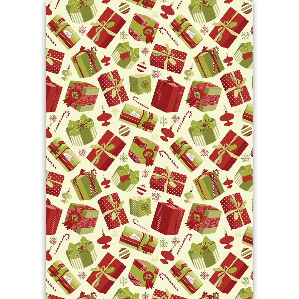 Vintage Holiday Gifts Gift Wrap - ModLoungePaperCompany