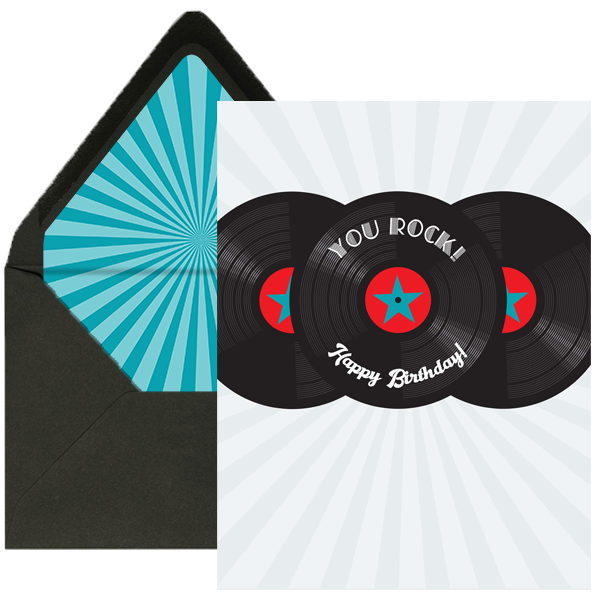 You Rock Birthday Card - ModLoungePaperCompany