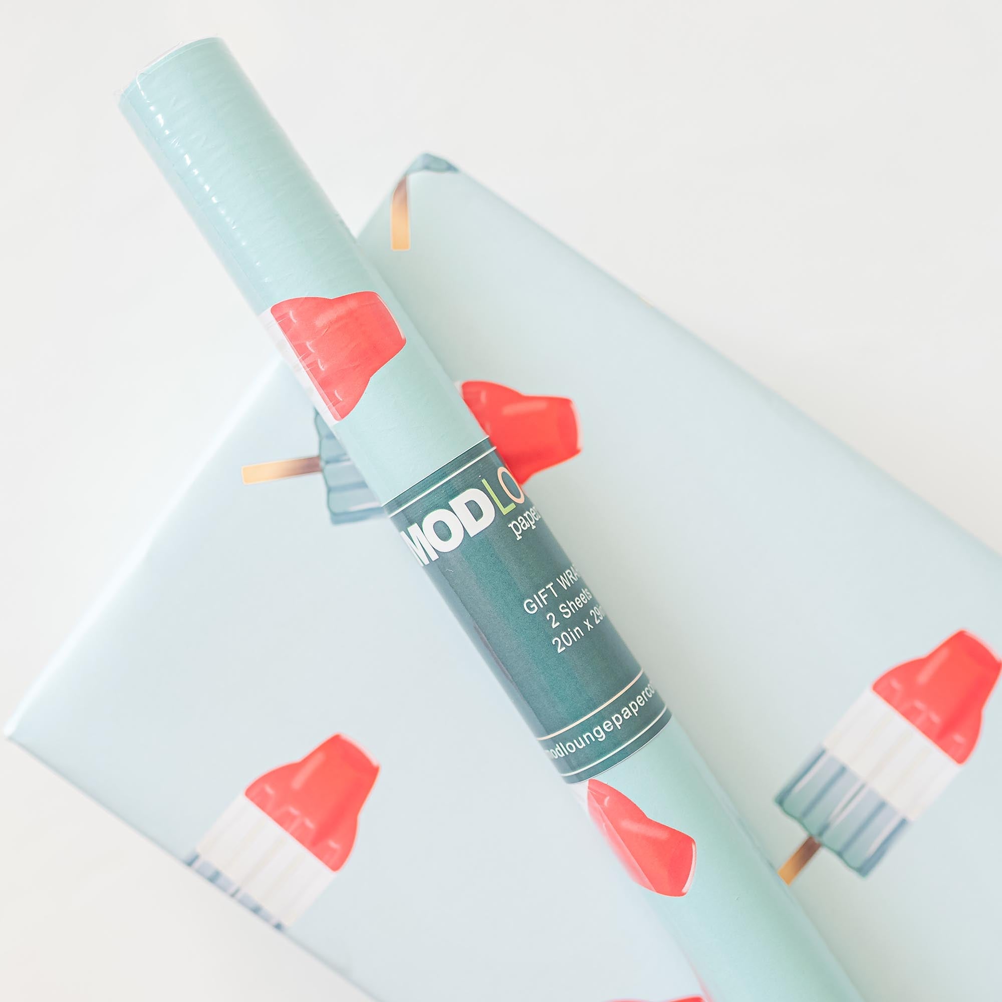retro bomb pop gift wrap wrapping paper