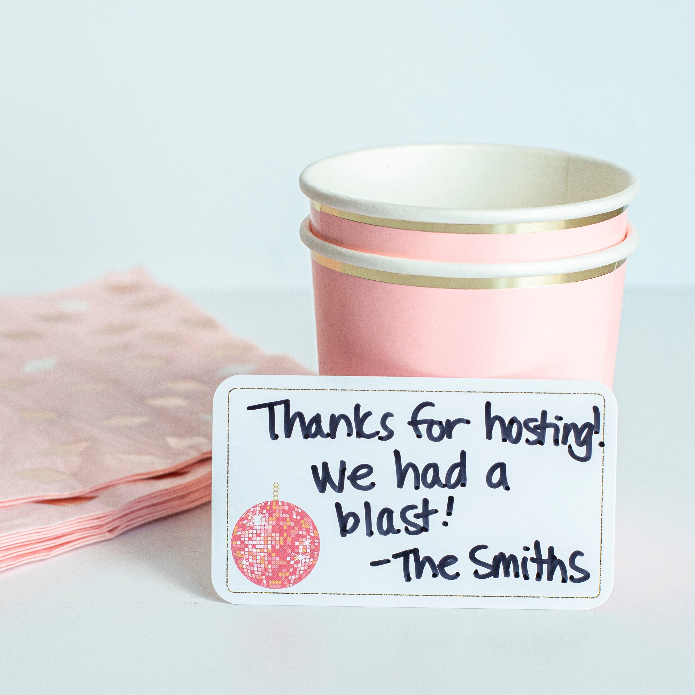 Pink Disco Ball Mini Memo Little Lunch Notes