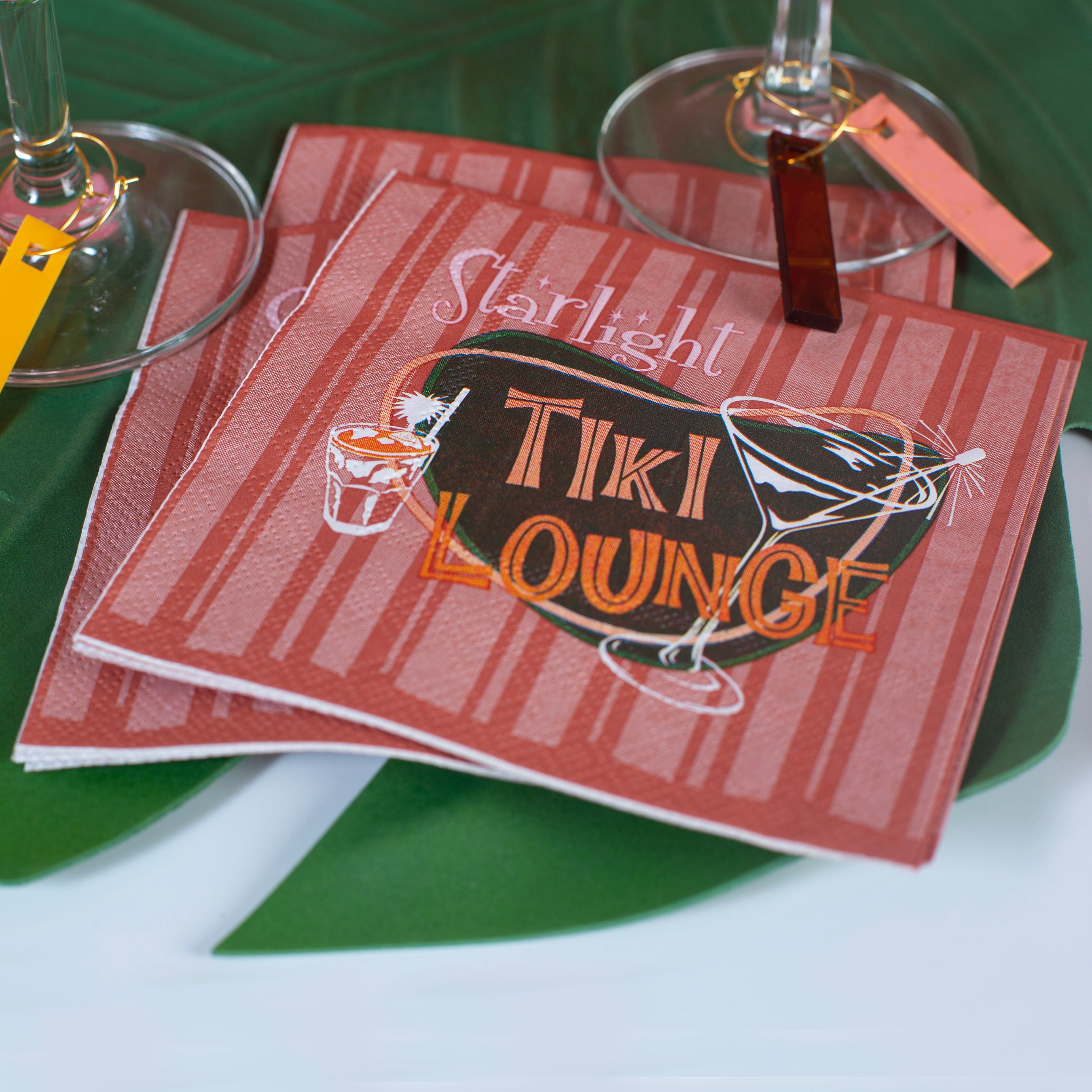 Starlight Tiki Lounge Cocktail Beverage Napkin