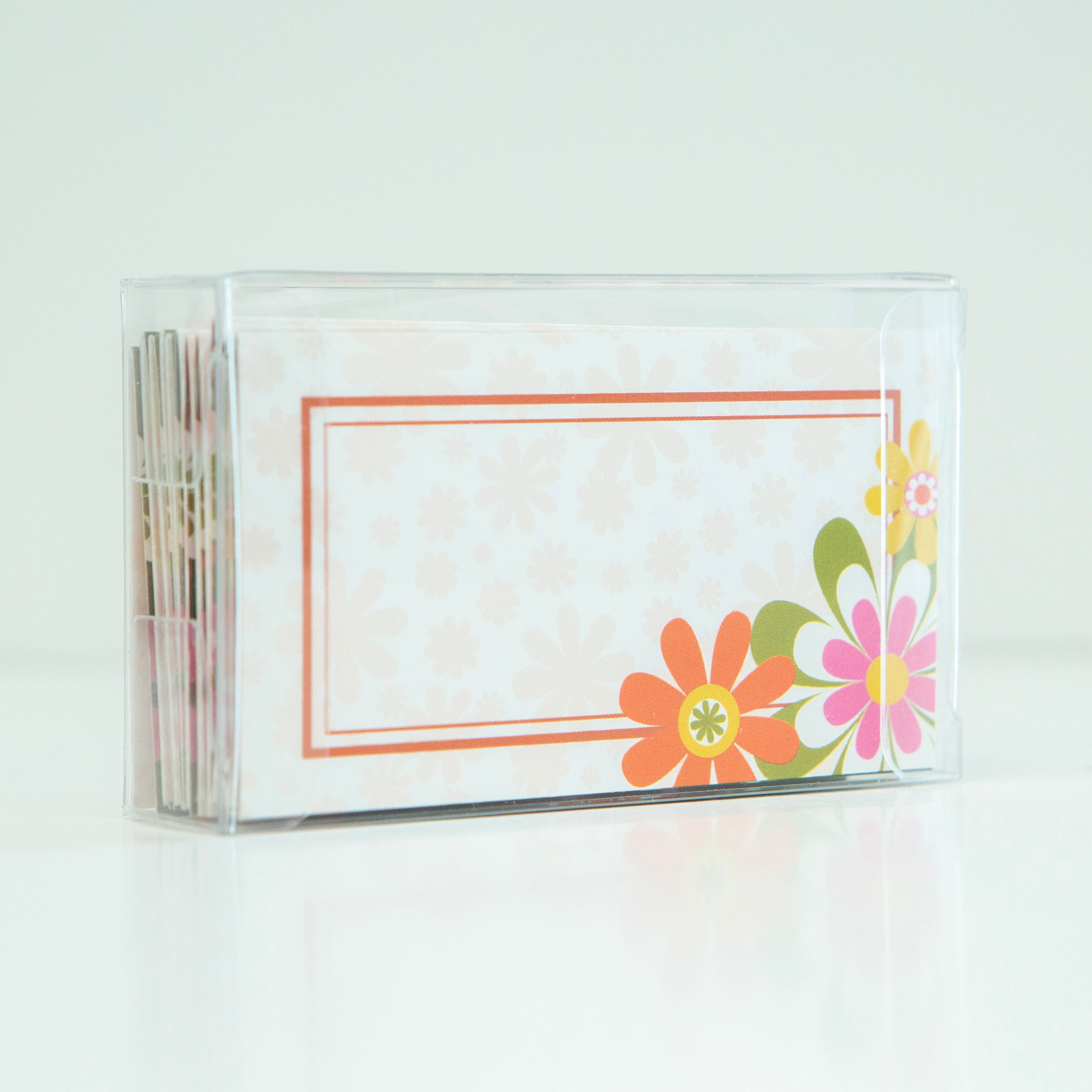 Groovy Flower Double Sided Folded Place card