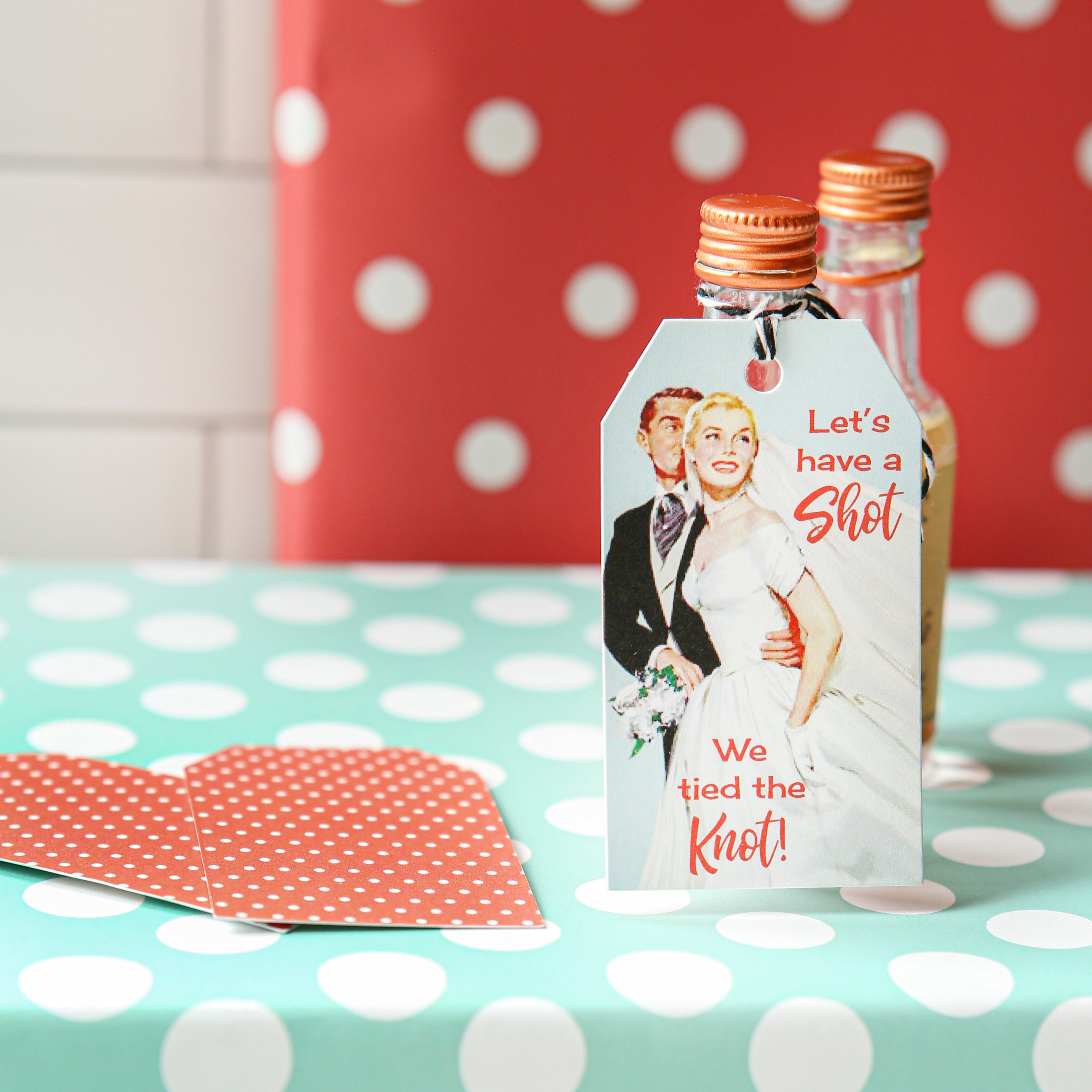 Have a Shot We Tied The Knot Wedding Favor Gift Tag