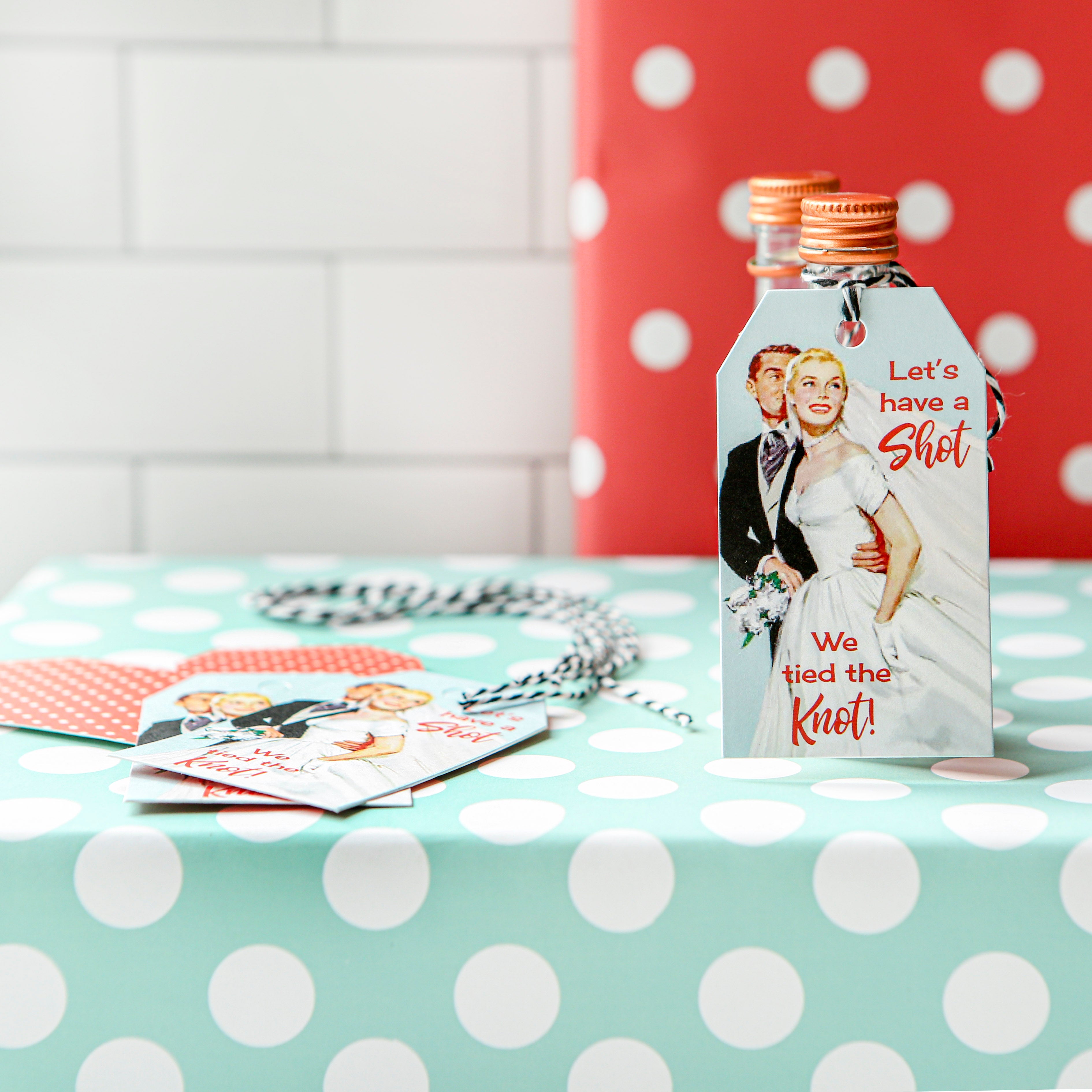 Have a Shot We Tied The Knot Wedding Favor Gift Tag