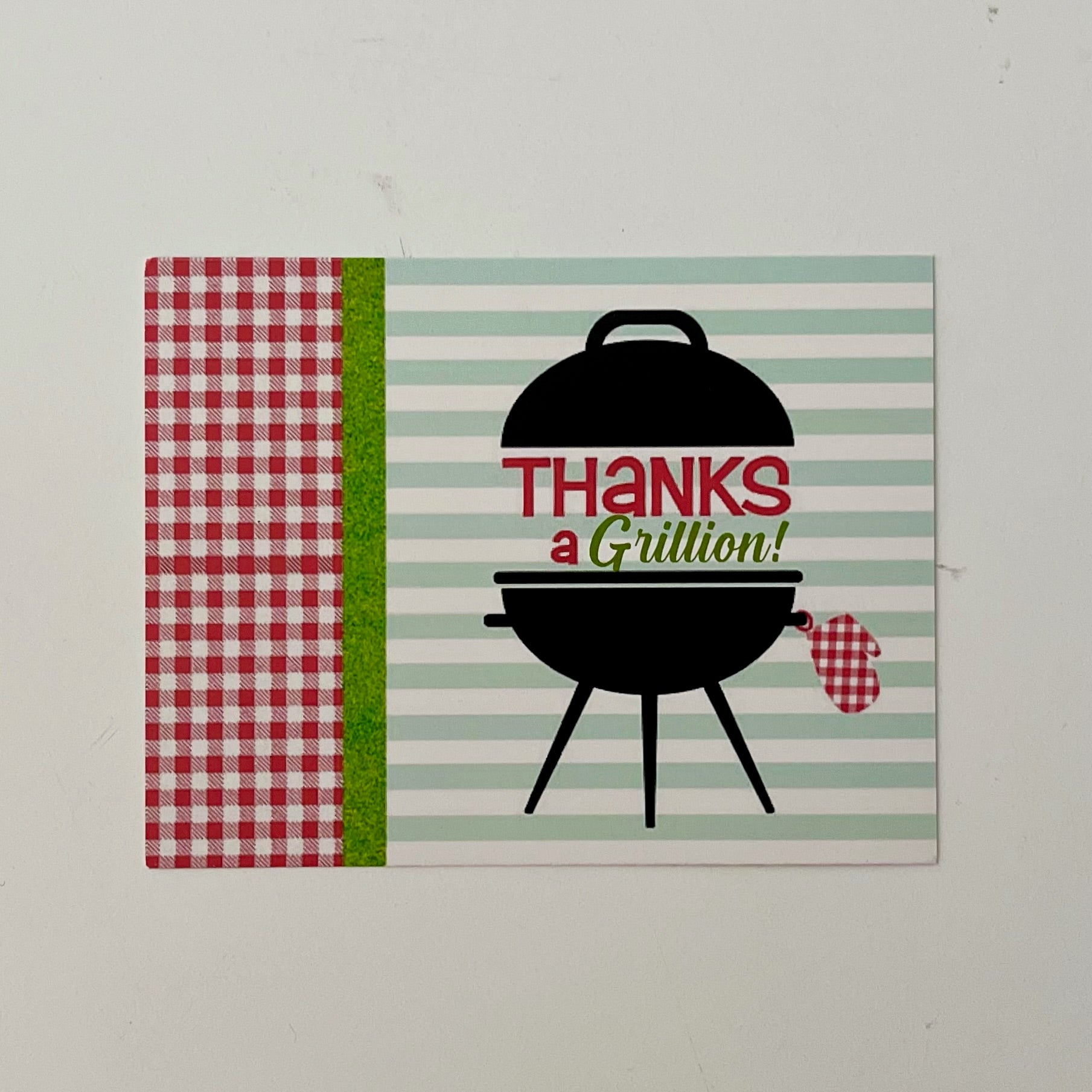 Funny Thanks a Grill-ion Retro Barbecue Thank You Card