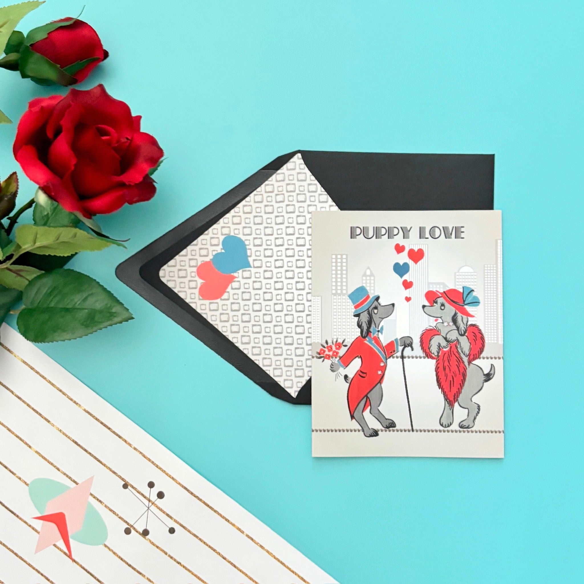 Puppy Love Valentine Card