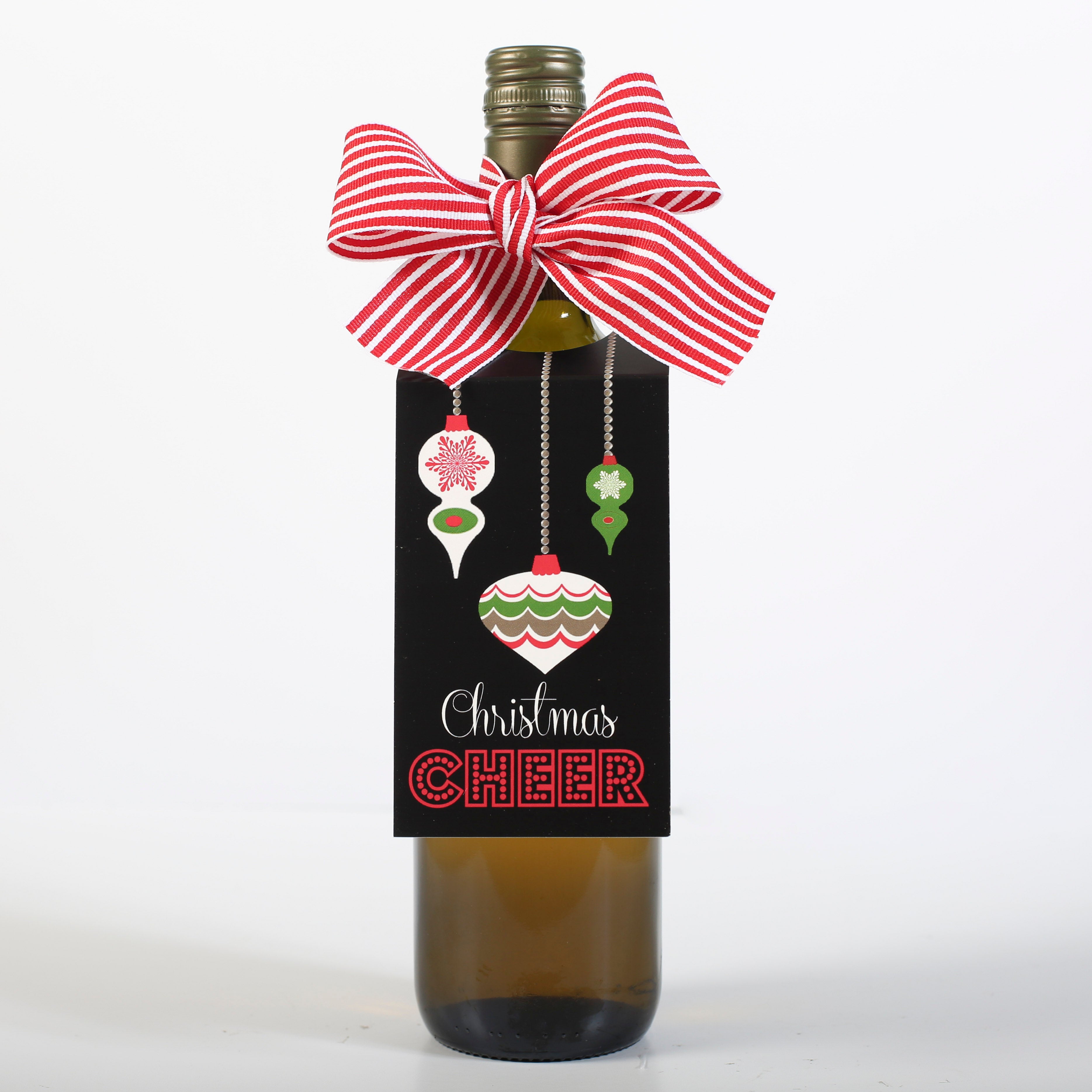 Christmas Cheer Wine Tag