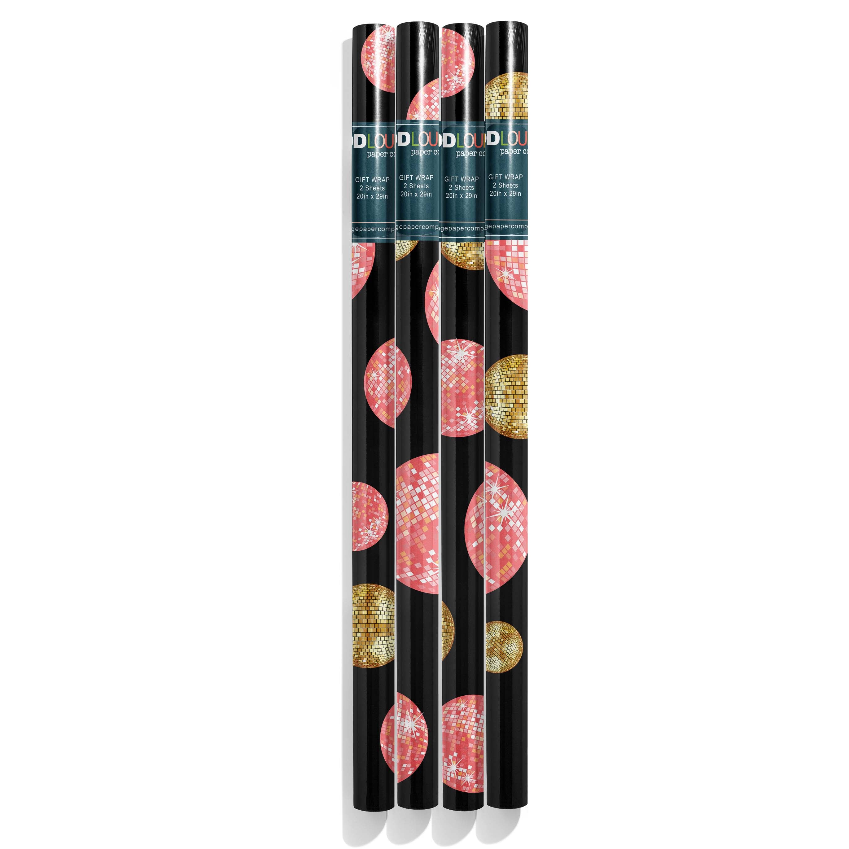 Disco Ball Double Sided Gift Wrap Sheet