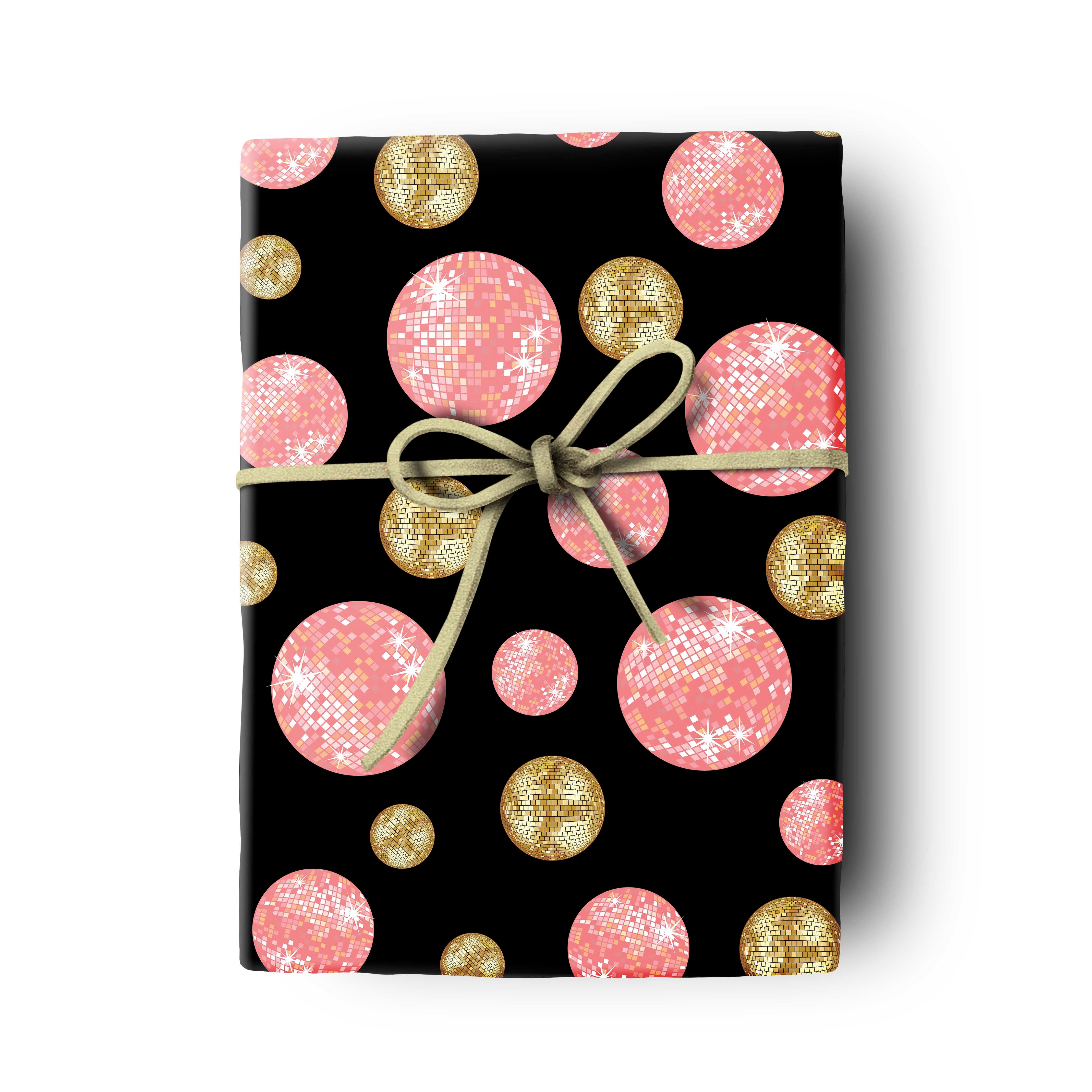 Disco Ball Double Sided Gift Wrap Sheet