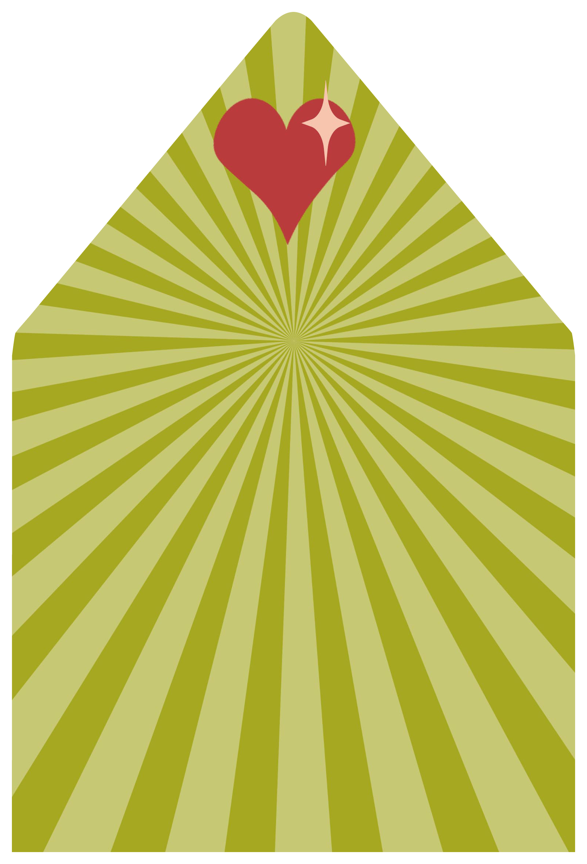 Retro Flamingo Love Mid Century Modern Greeting Card