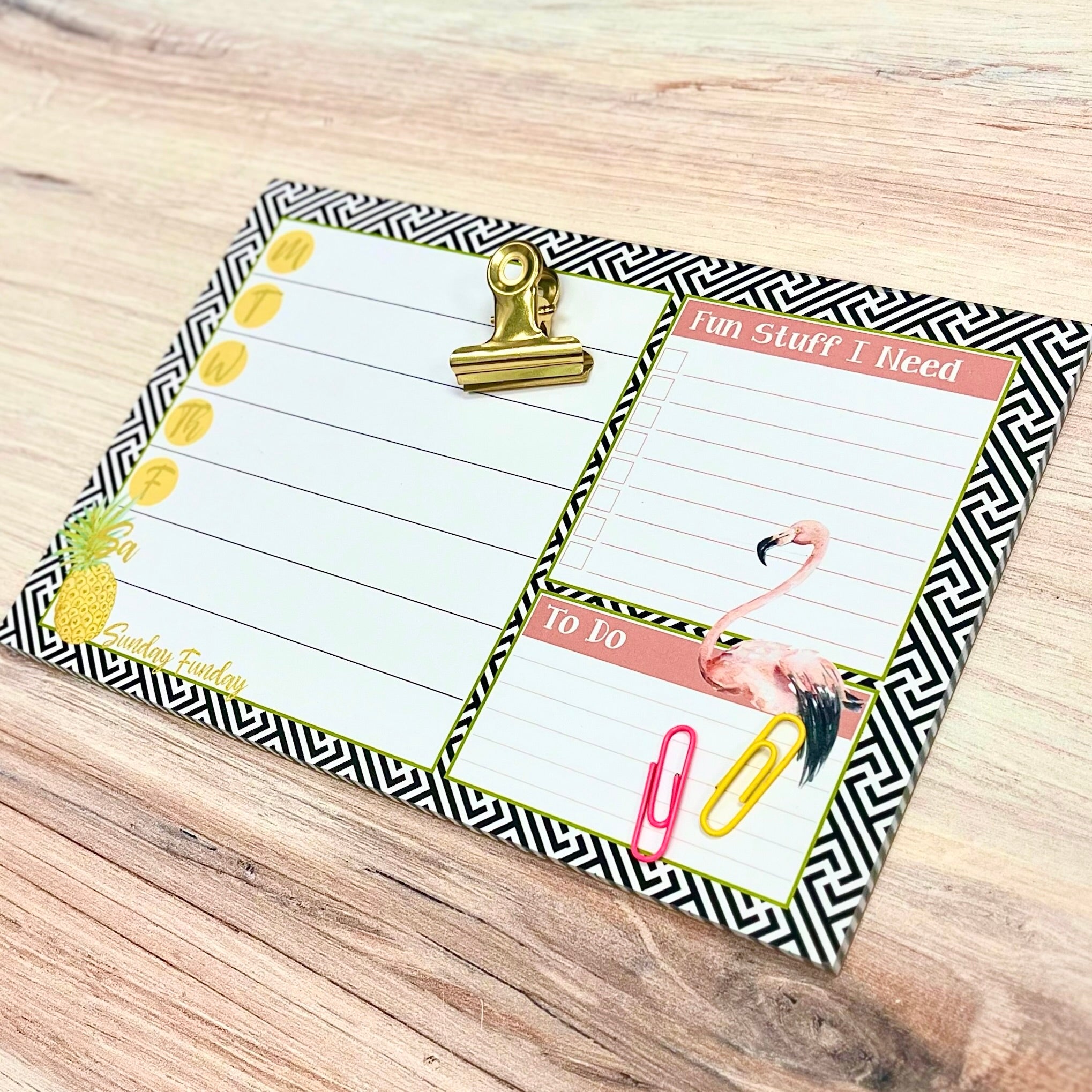 Flamingo & Pineapple Planner