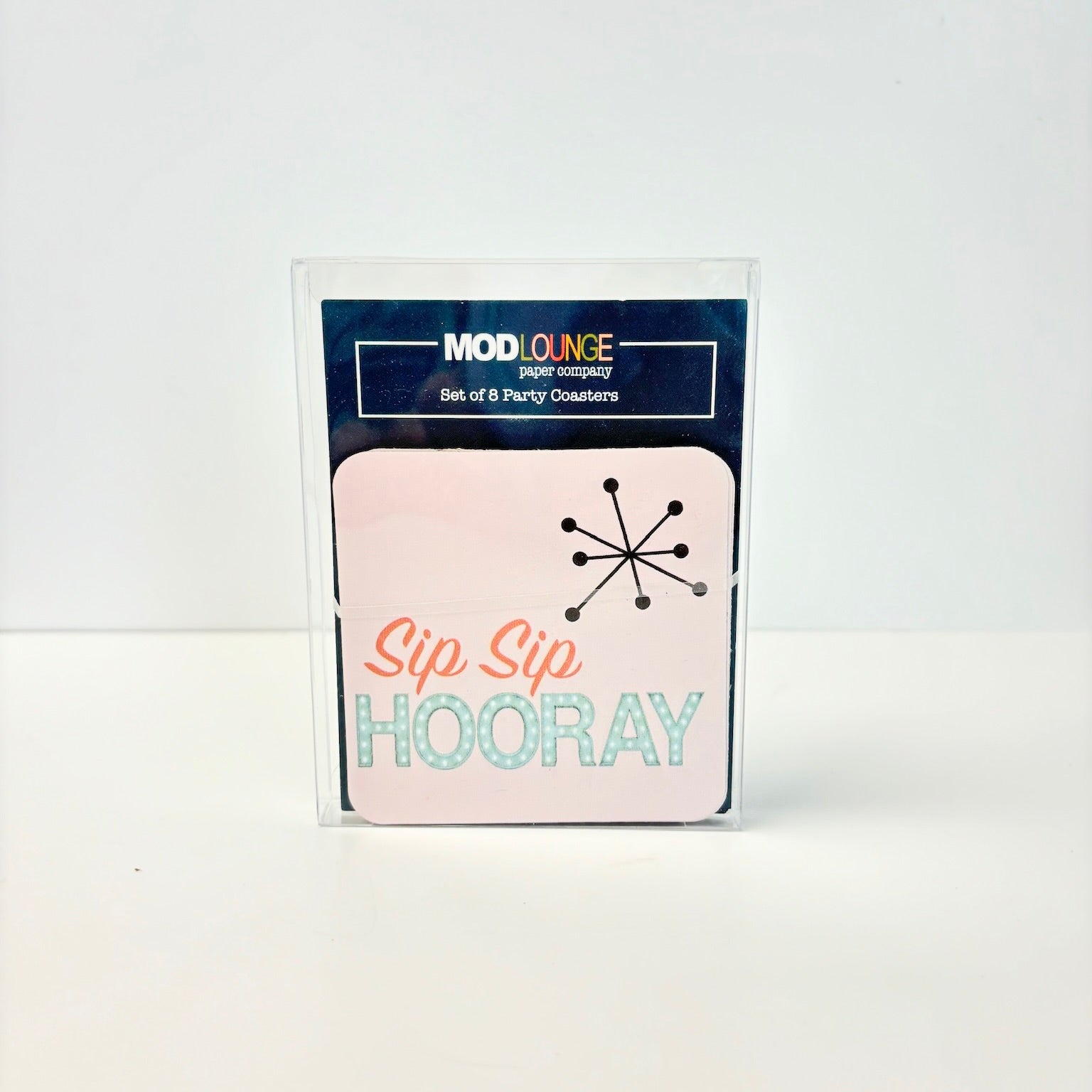 Sip Sip Hooray Funny Party Coasters Set of 8