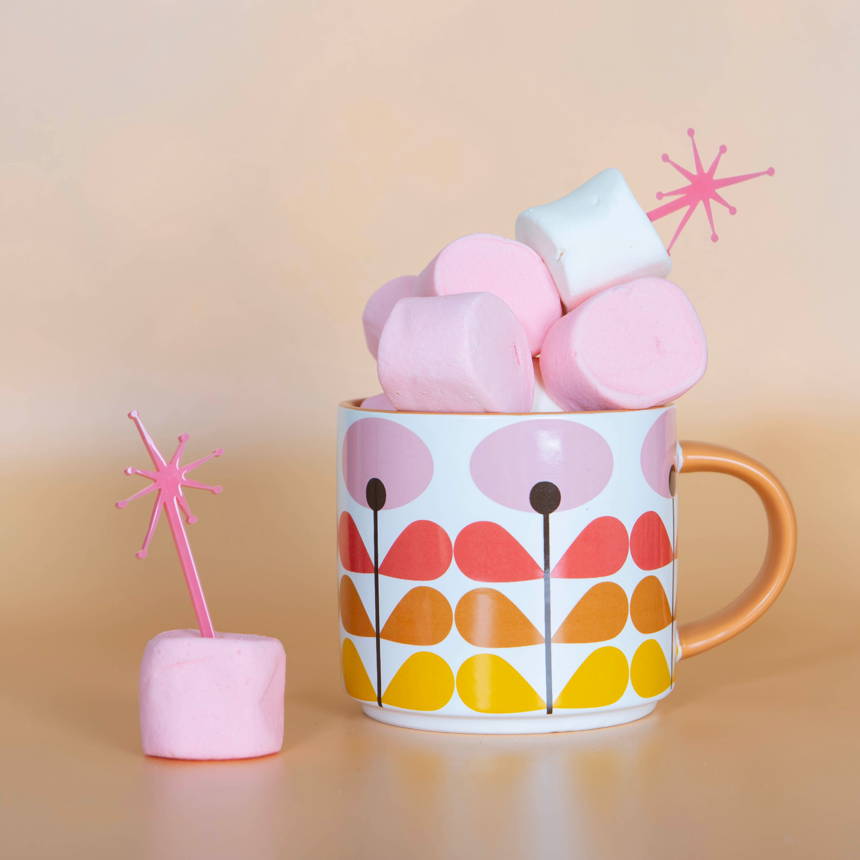 Mod Flower Pink Matte Mug