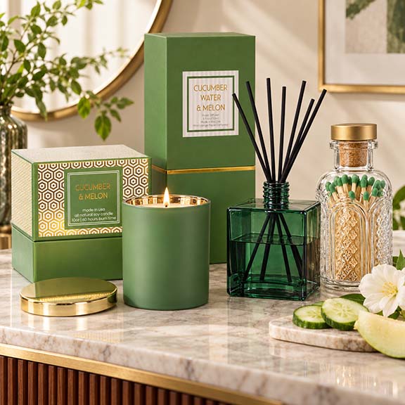 Green Tip Matches in Vintage Glass Jar