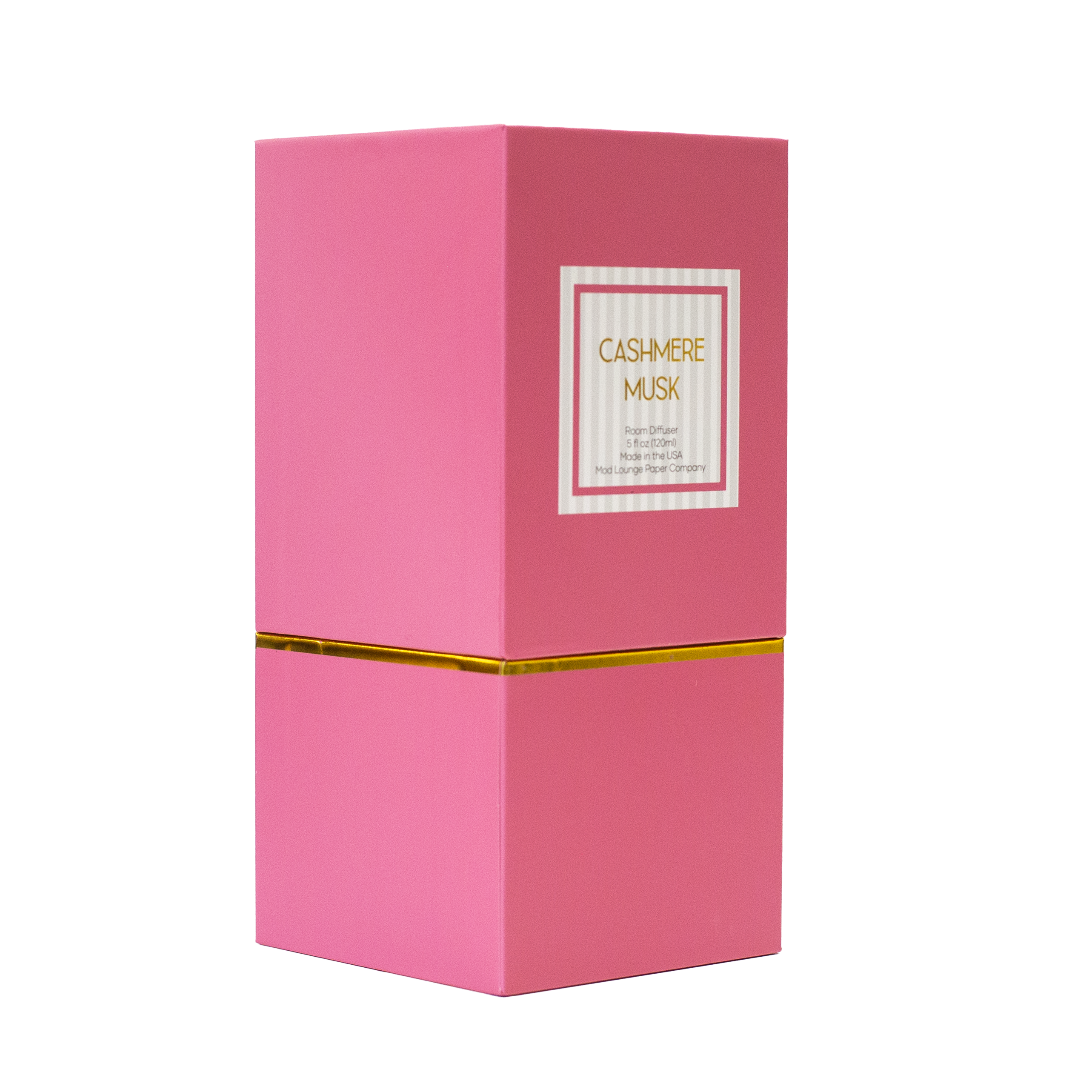 Pink and Gold Cashmere Musk Luxury Reed Diffuser