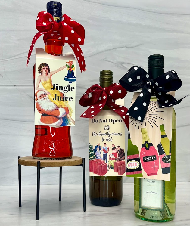 Jingle Juice Holiday Wine Tag