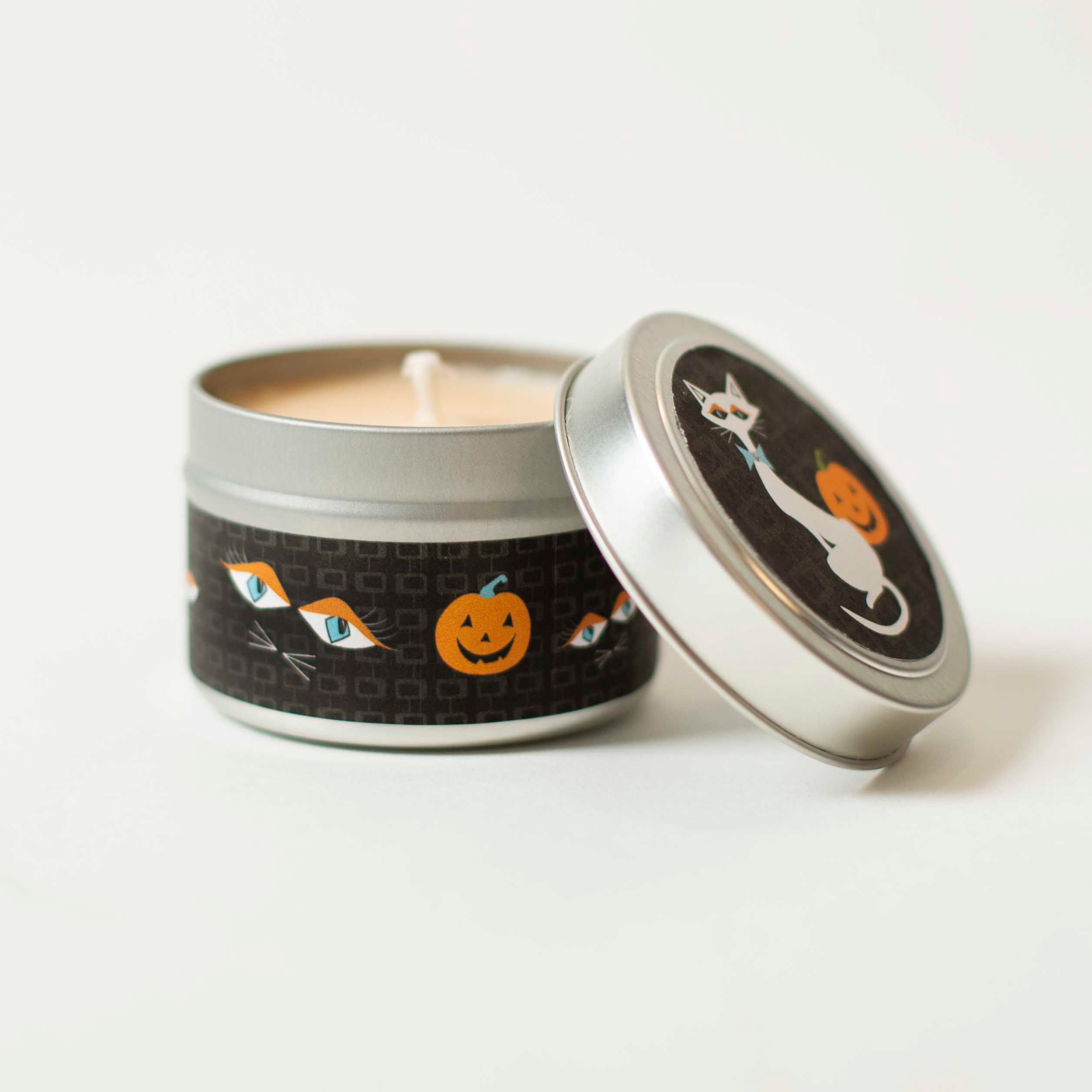 White Cat Travel Candle - ModLoungePaperCompany