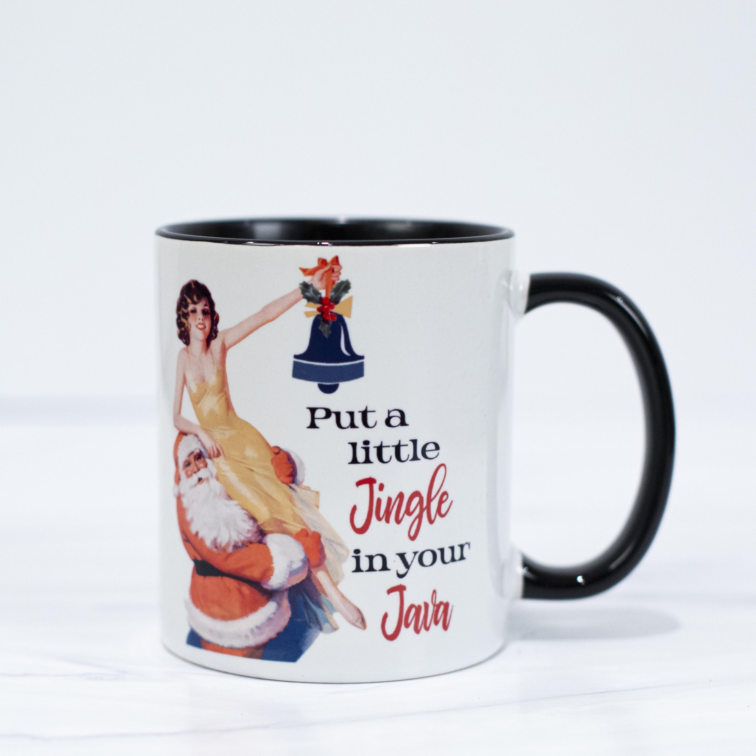 Jingle in Your Java Funny Christmas Pinup Coffee Mug