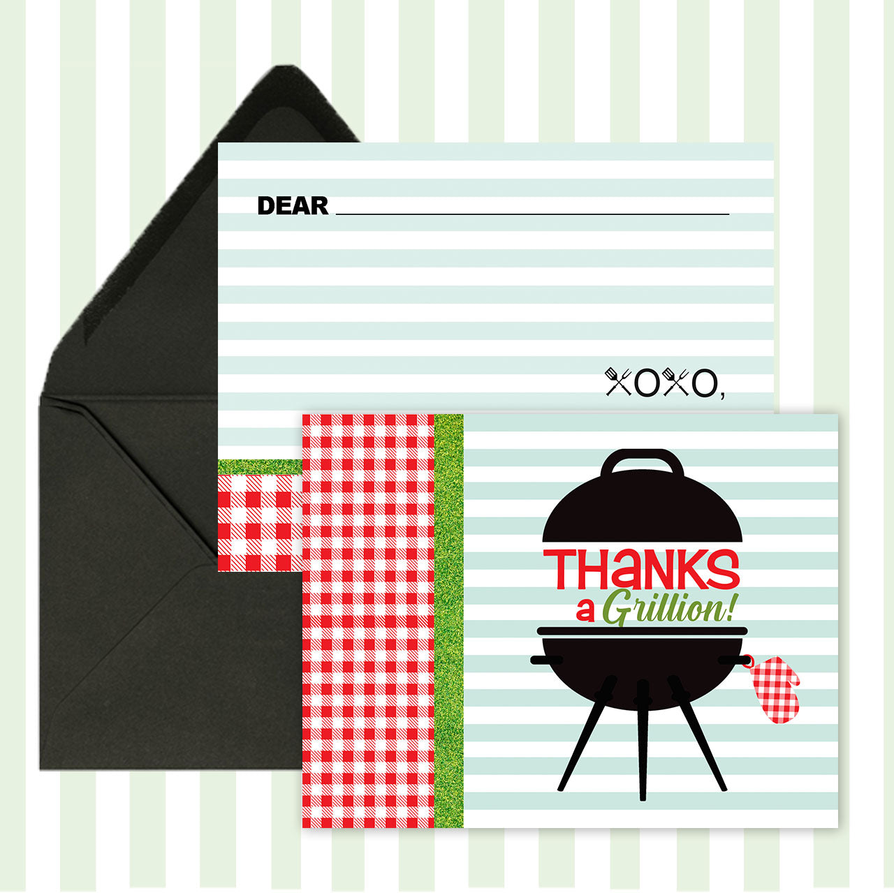 barbecue thank you card