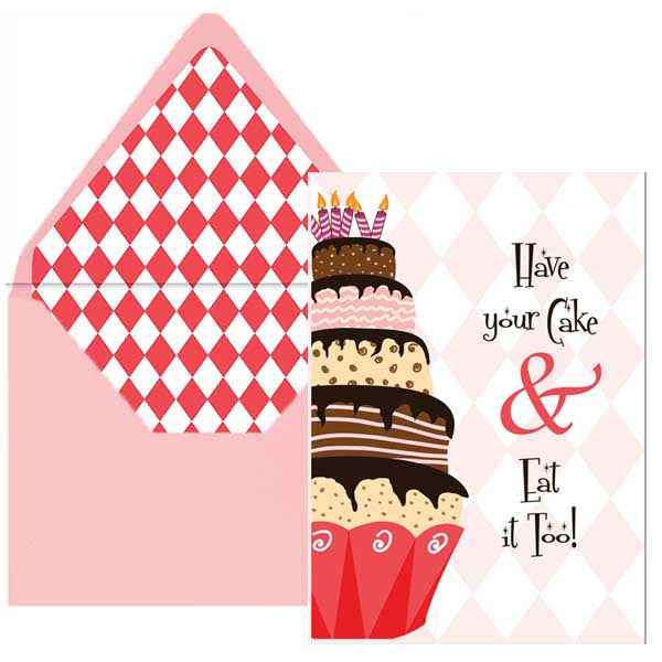 Big Cake Birthday Card - ModLoungePaperCompany