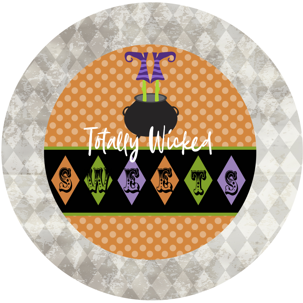 Witches Boot Wicked Treat Sticker - ModLoungePaperCompany