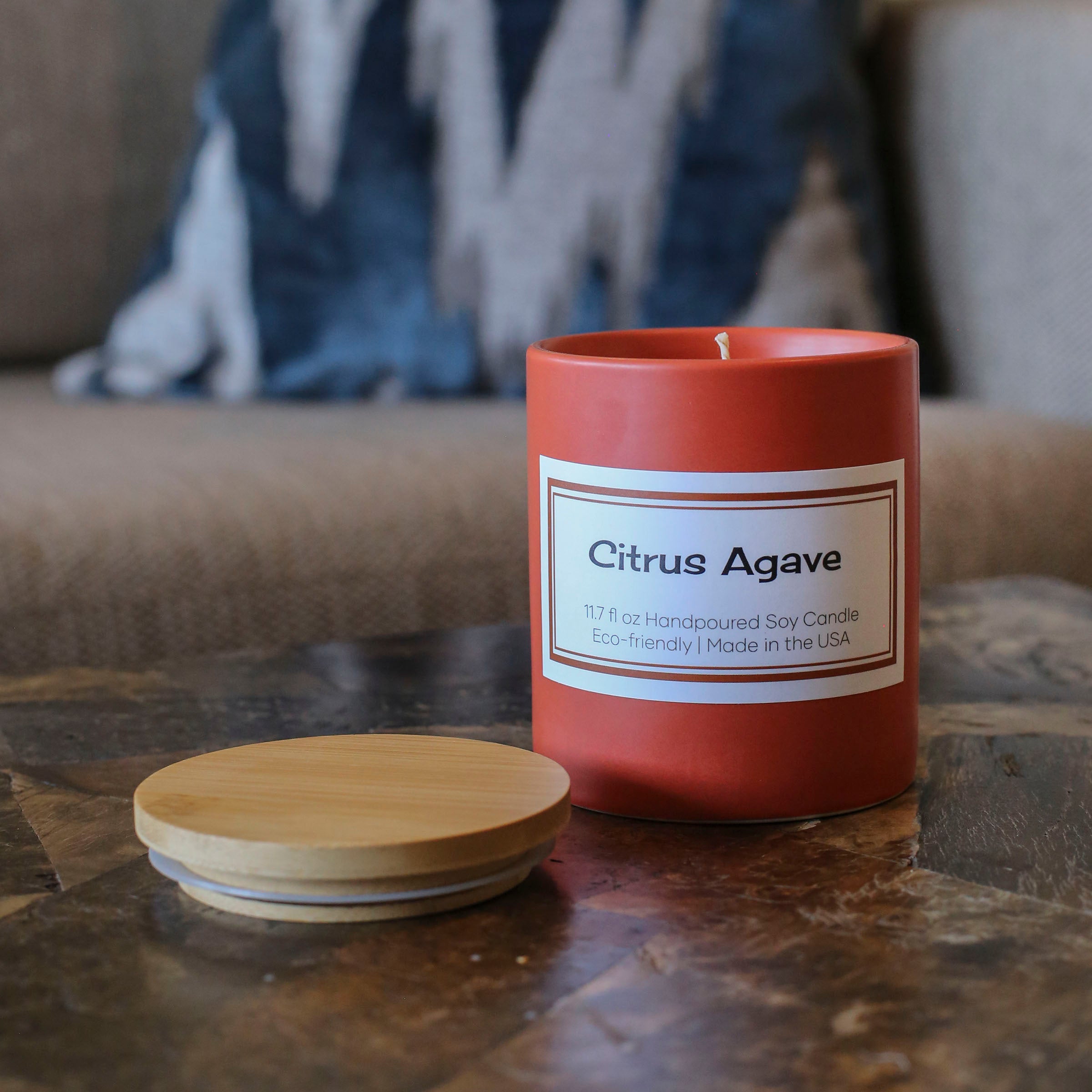 citrus agave mid century modern wholesale all natural soy candle