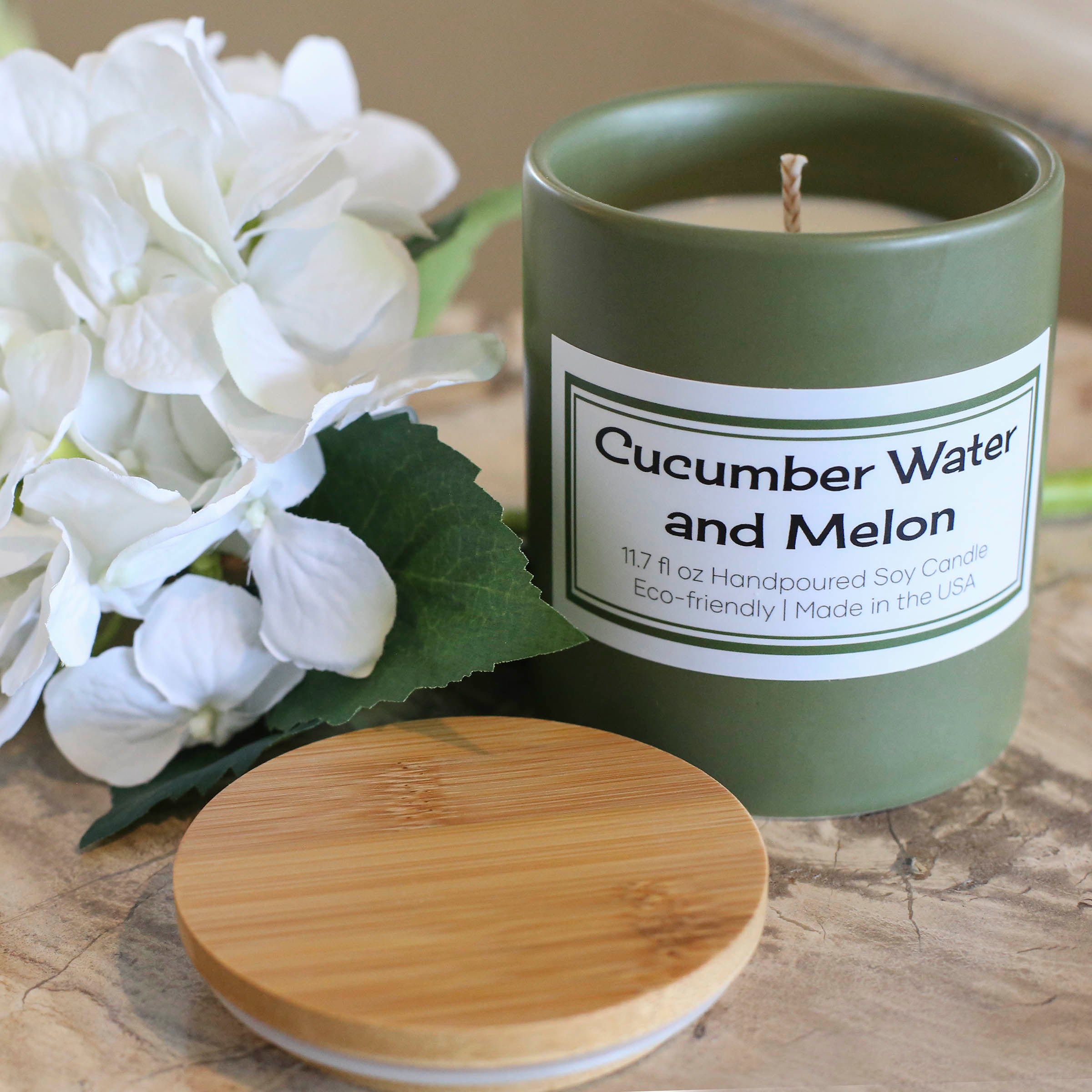 zen cucumber and melon mid century modern wholesale all natural soy candle