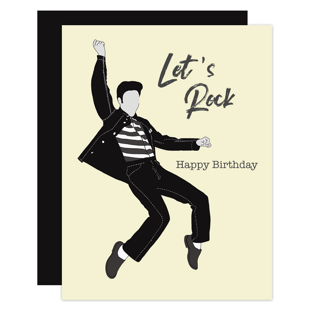 Elvis You Rock Greeting Card - ModLoungePaperCompany