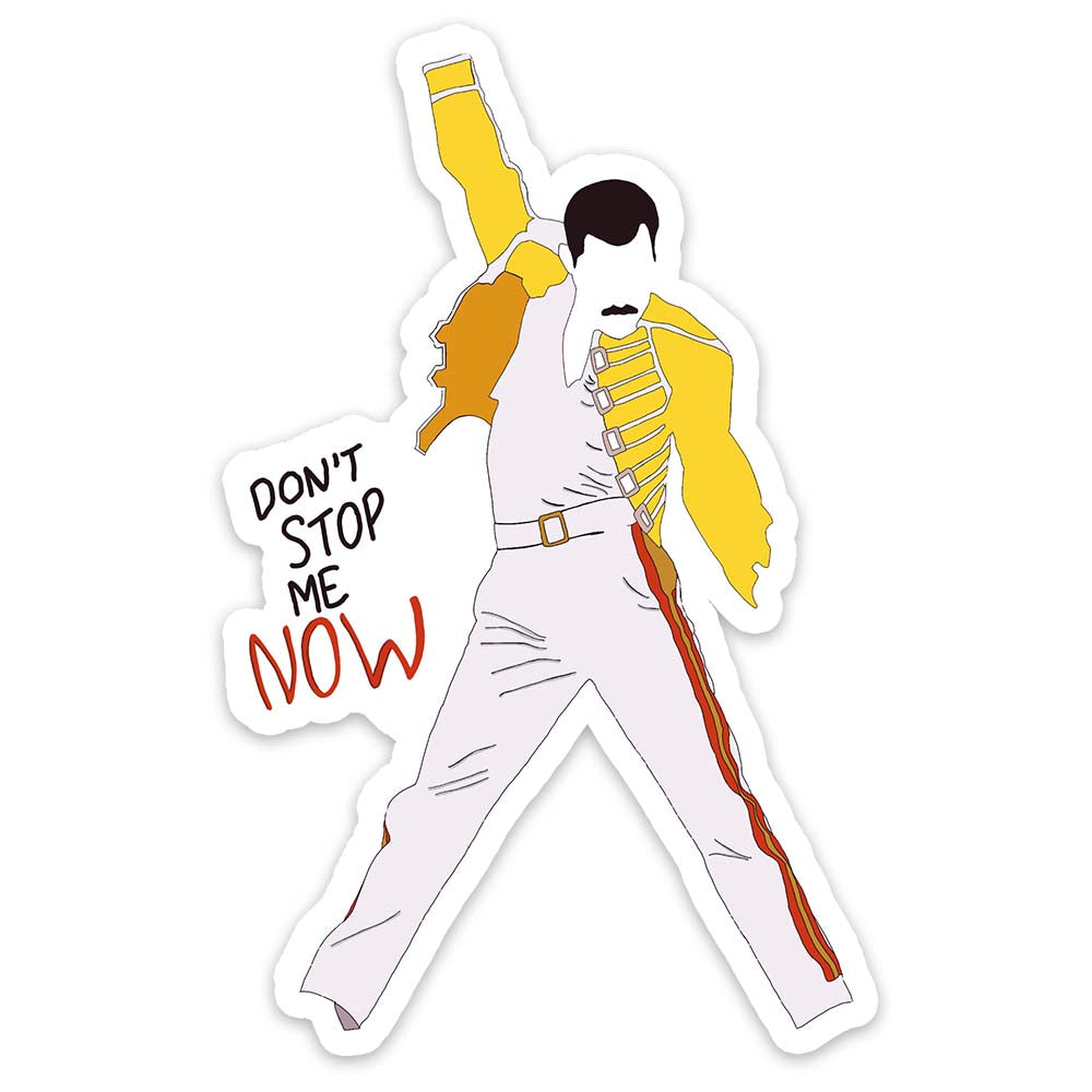 Freddie Don't Stop Me Now Sticker - ModLoungePaperCompany