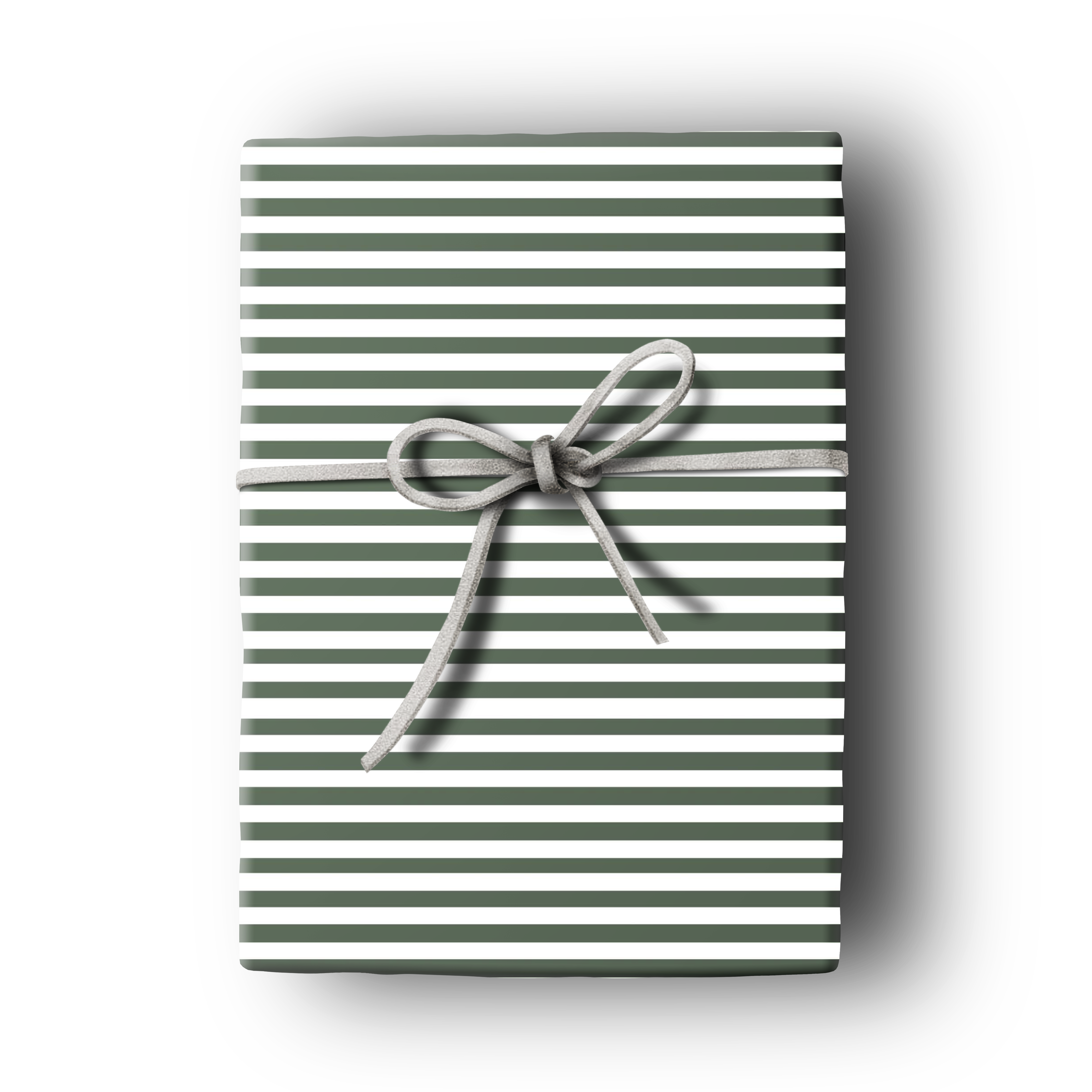 Green stripe gift wrap