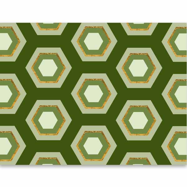 Hexagon Notecard - ModLoungePaperCompany