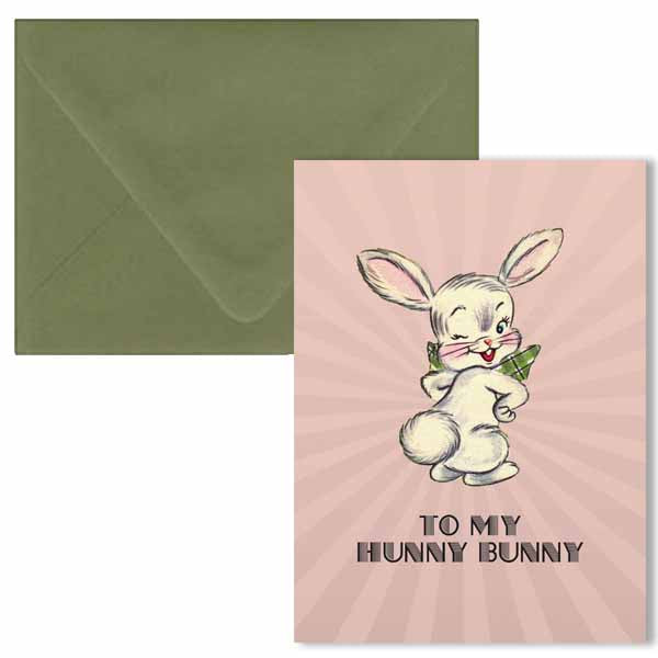 Hunny Bunny Easter Greeting Card - ModLoungePaperCompany