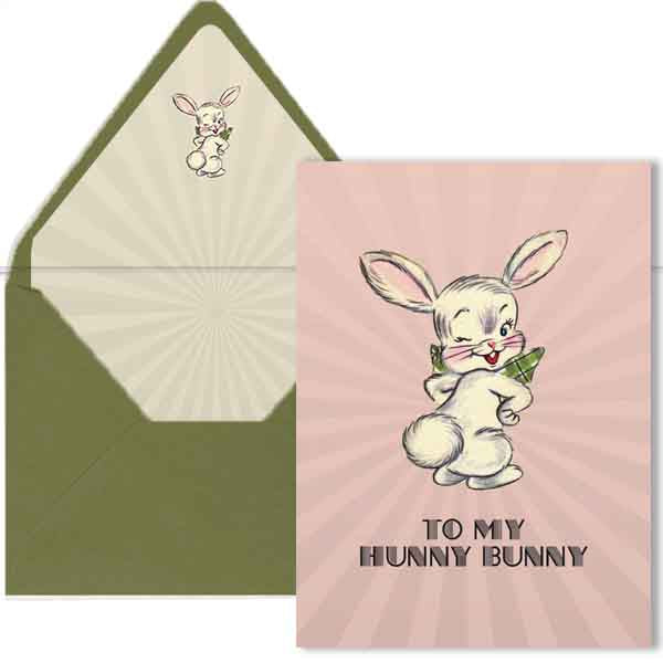 Hunny Bunny Easter Greeting Card - ModLoungePaperCompany