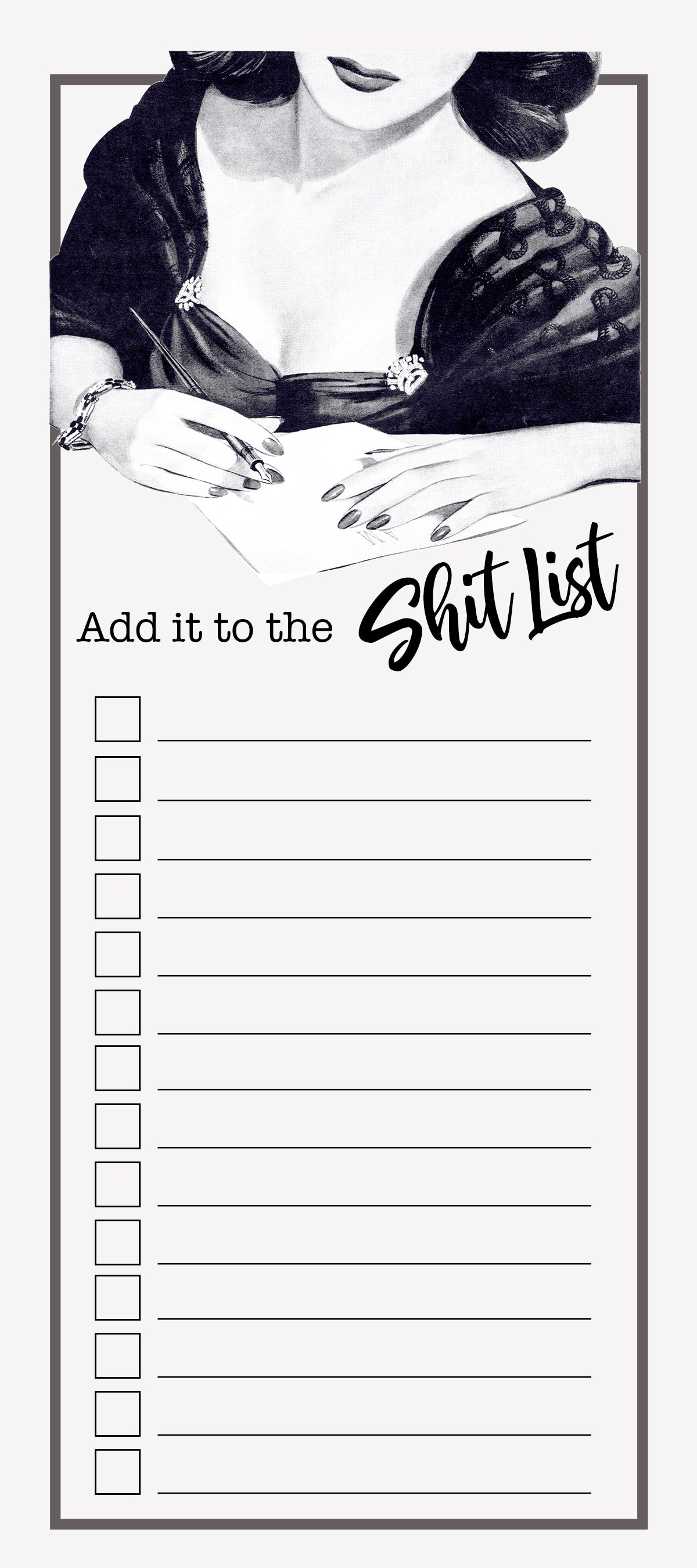 Shit List To Do Notepad