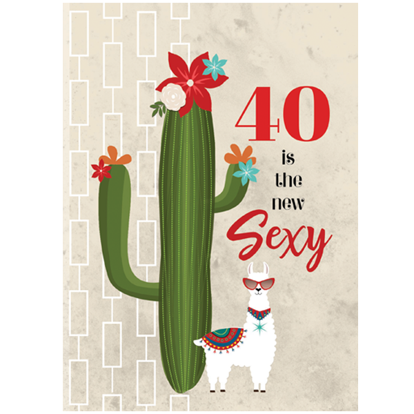 Cactus 40 is the new sexy card - ModLoungePaperCompany