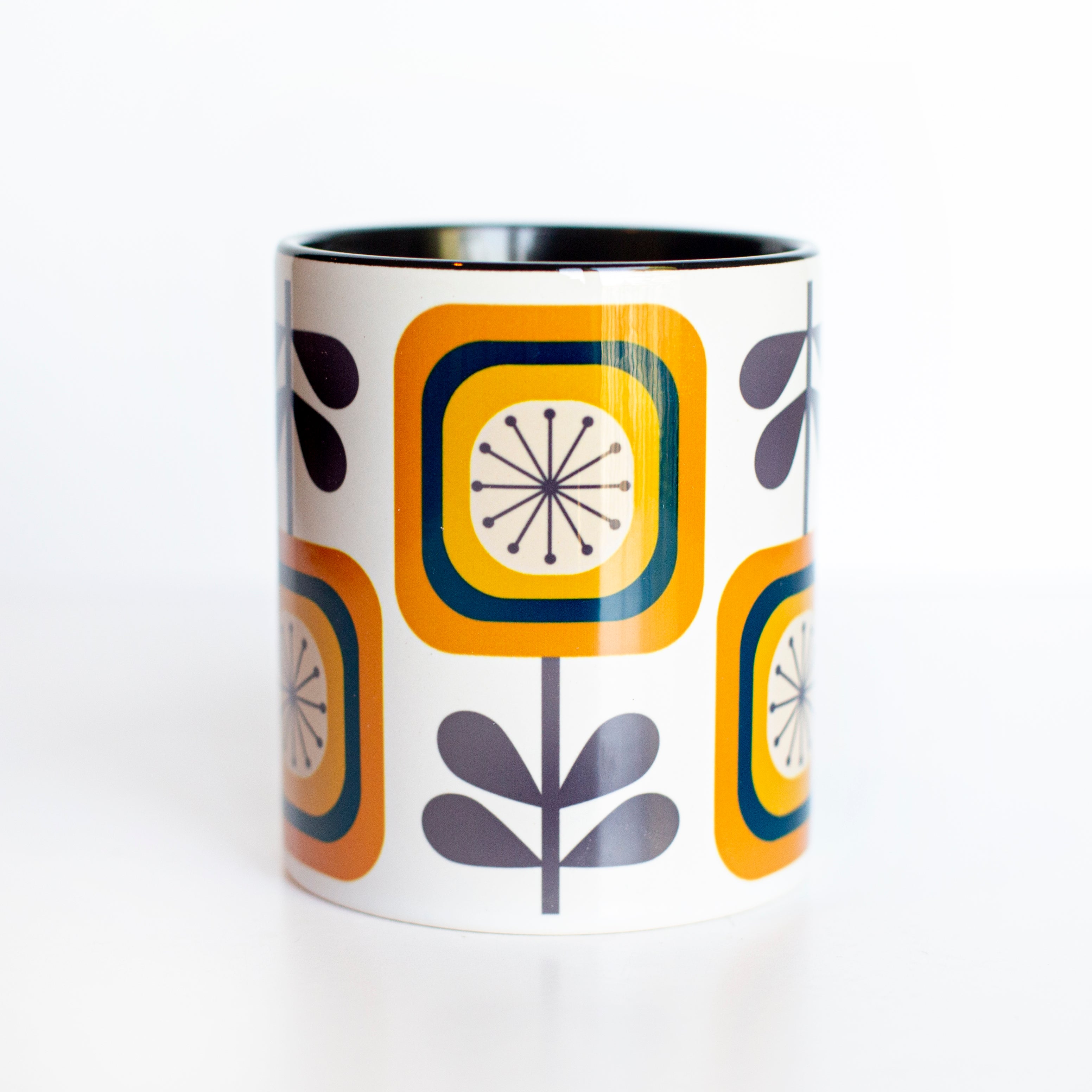 Sunflower Mid Century Modern Flower Coffee Mug