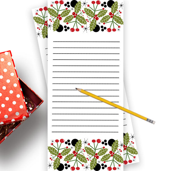 Christmas Mistletoe To Do Holiday Checklist pad