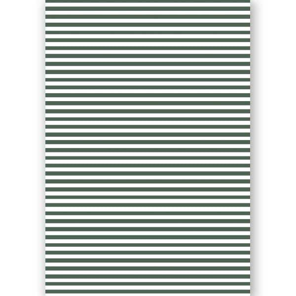 Green Stripe Gift Wrap - ModLoungePaperCompany