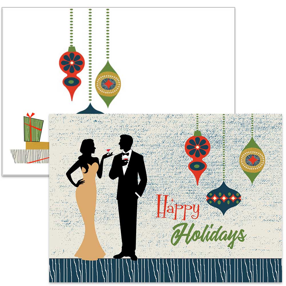 Swanky Ornament Greeting Card Set - ModLoungePaperCompany