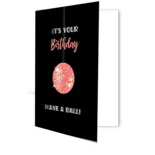 Disco Ball Birthday Card - ModLoungePaperCompany