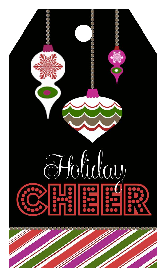 Holiday Cheer Gift Tag - ModLoungePaperCompany