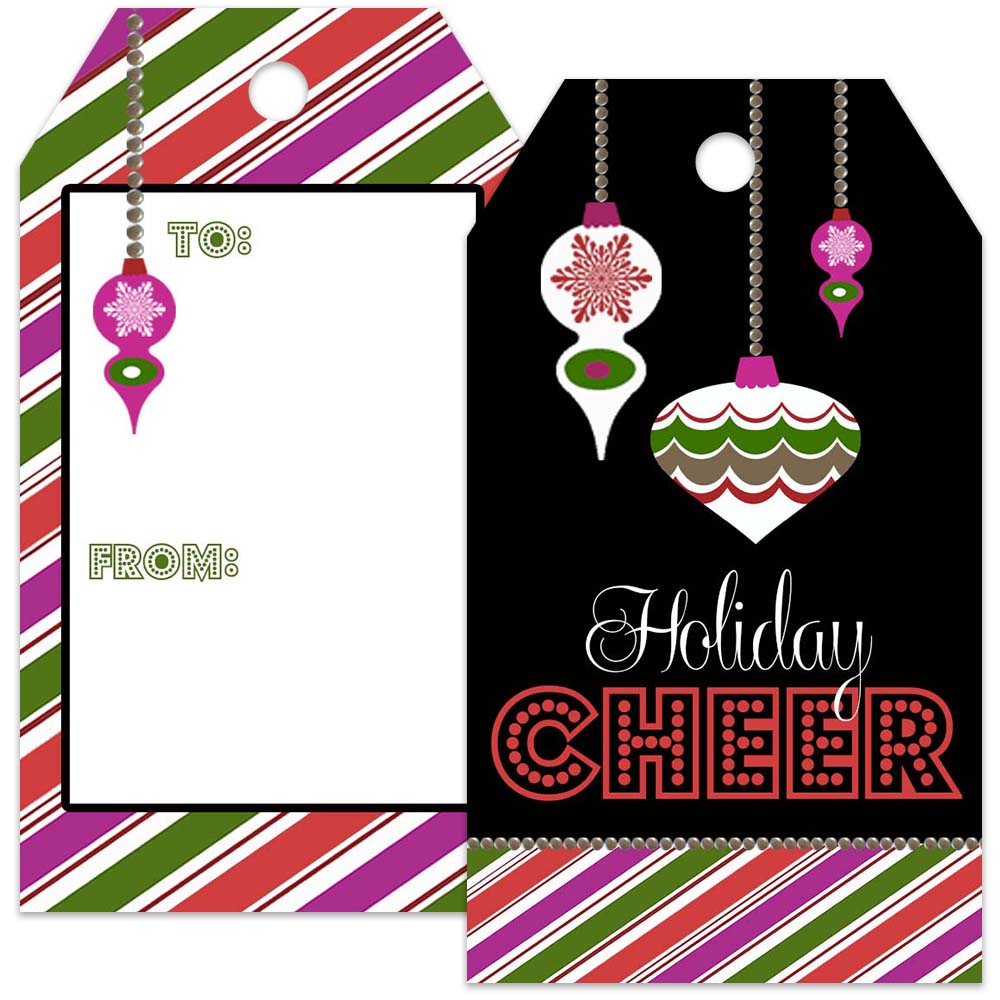 Holiday Cheer Gift Tag - ModLoungePaperCompany