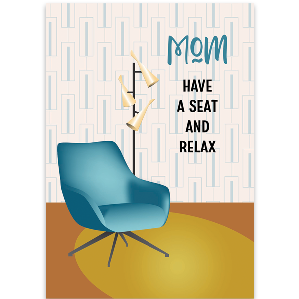 Mod Furniture Mothers Day Card - ModLoungePaperCompany