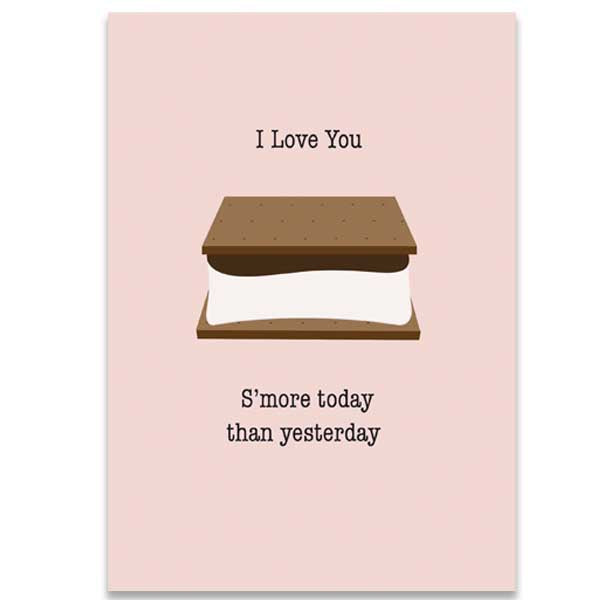 I Love You S'more Greeting Card - ModLoungePaperCompany