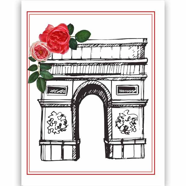 Paris Sketched Assorted Boxed Notecards - ModLoungePaperCompany